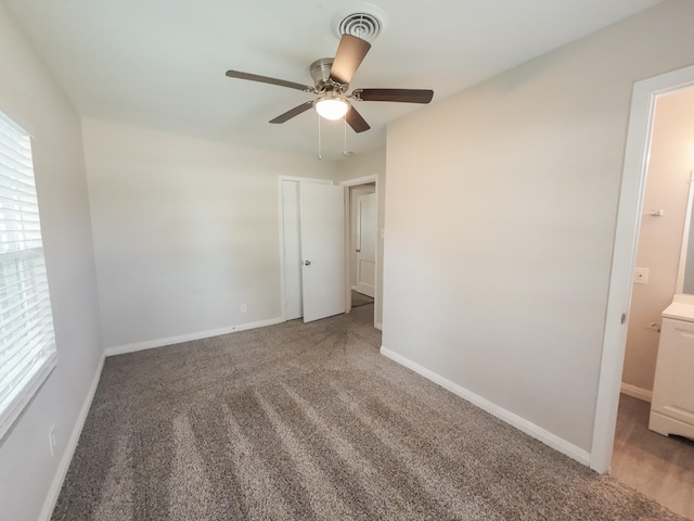 904 Forrestal Dr, Arlington, TX 76010 - unfurnished bedroom with carpet floors and ceiling fan