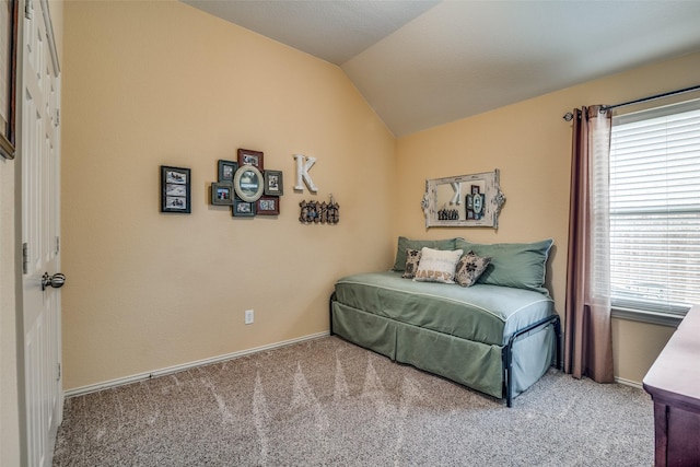 2821 Nighthawk Dr, Mesquite, TX 75181 - bedroom featuring carpet flooring and vaulted ceiling