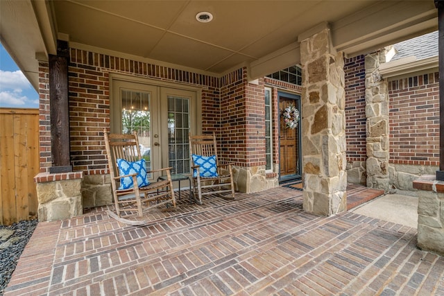 2821 Nighthawk Dr, Mesquite, TX 75181 - view of patio / terrace with french doors