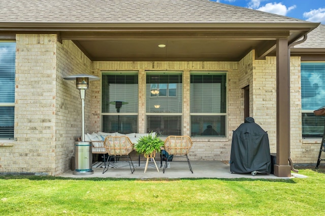 621 Mesquite Grove Rd, Midlothian, TX 76065 - view of patio / terrace featuring grilling area