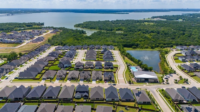 313 Savannah Ln, Oak Point, TX 75068 - aerial view of residential area featuring a large body of water