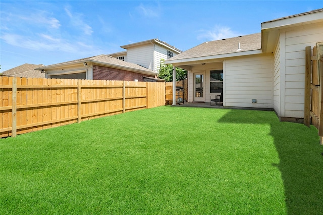 9028 Wild Rose Ln, Cross Roads, TX 76227 - fenced backyard with a garage