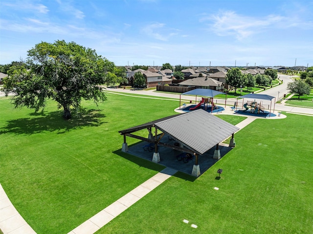 9028 Wild Rose Ln, Cross Roads, TX 76227 - view of home's community featuring a playground, a lawn, and a residential view