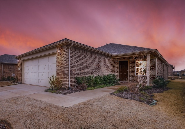 1244 Eagle Ln, Little Elm, TX 76227 - single story home featuring brick siding, driveway, and a garage