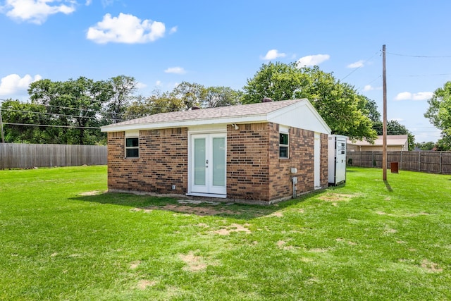1402 Summer Dell Ct, Keller, TX 76262 - view of outbuilding with a fenced backyard and french doors