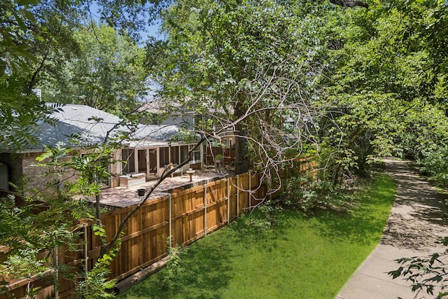 2521 Misty Glen Dr, Flower Mound, TX 75028 - view of yard featuring a patio area