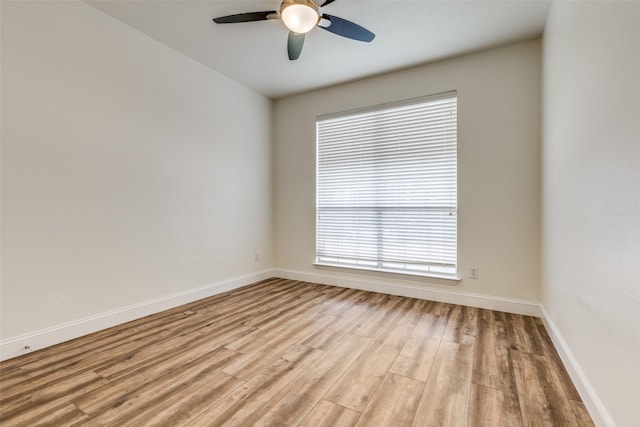 4513 Southpointe Dr, Richardson, TX 75082 - unfurnished room featuring ceiling fan and light wood finished floors