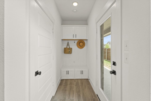 2100 Jade Forest Ln, Mesquite, TX 75181 - mudroom with baseboards and wood finished floors