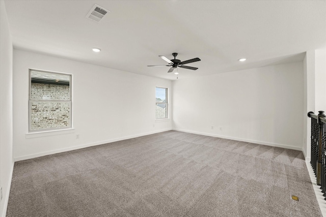 2100 Jade Forest Ln, Mesquite, TX 75181 - carpeted spare room with a ceiling fan and recessed lighting