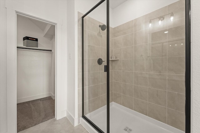 2100 Jade Forest Ln, Mesquite, TX 75181 - bathroom featuring a stall shower and tile patterned floors