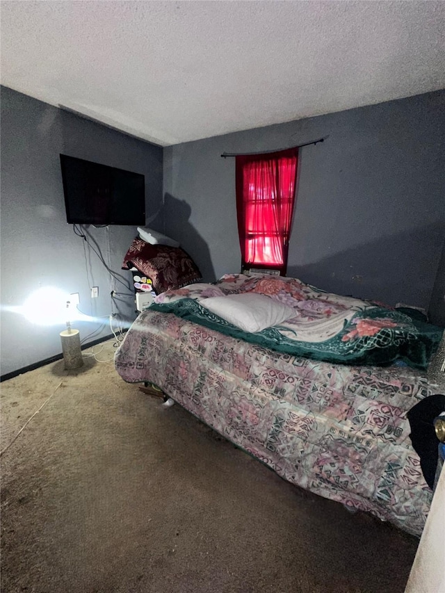 116 Maxwell Rd, Hackberry, TX 75036 - carpeted bedroom featuring a textured ceiling