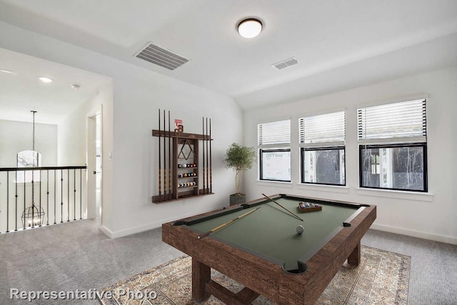 3613 Barrel Ln, Aubrey, TX 76227 - playroom featuring carpet floors and billiards