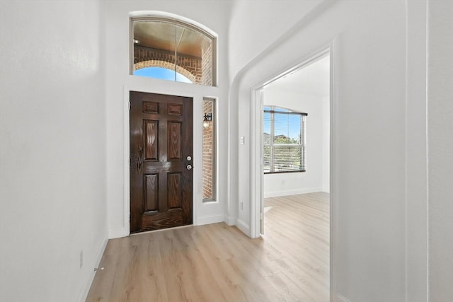 3901 Tule Ranch Rd, Fort Worth, TX 76262 - entrance foyer with light wood-type flooring and a towering ceiling