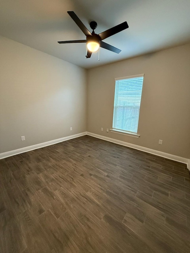 724 Esau Ave, Bossier City, LA 71111 - spare room with ceiling fan and dark wood finished floors