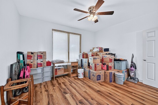 1326 W Bond St, Denison, TX 75020 - storage with a ceiling fan