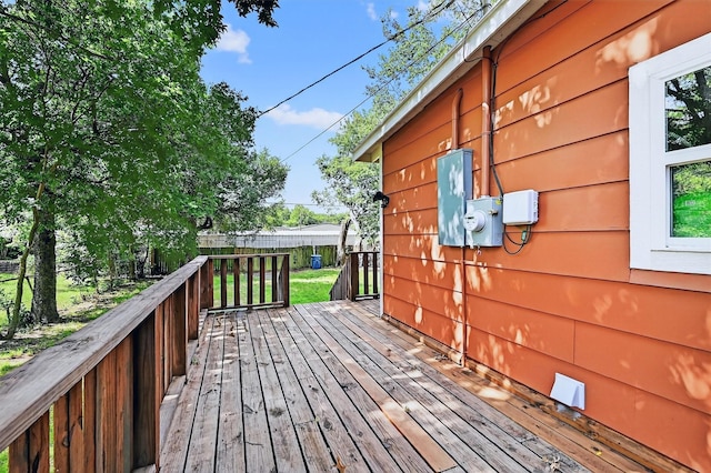 1326 W Bond St, Denison, TX 75020 - view of wooden deck