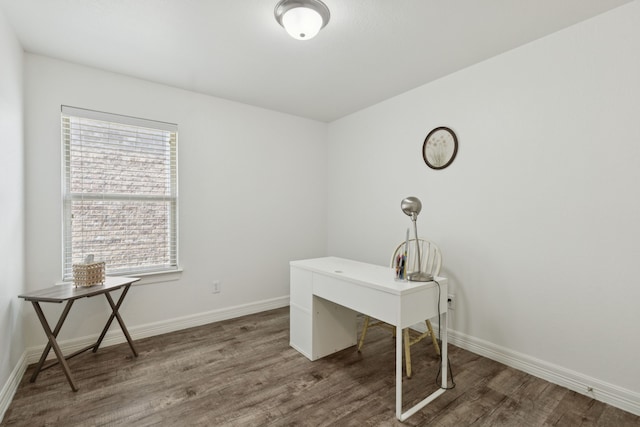 913 Lovebird Ln, Little Elm, TX 75068 - unfurnished office featuring wood finished floors and baseboards