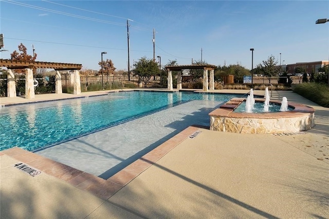 4652 Man O War Rd, Carrollton, TX 75010 - community pool with a pergola and a patio