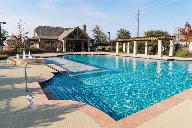 4652 Man O War Rd, Carrollton, TX 75010 - community pool with a pergola and a patio