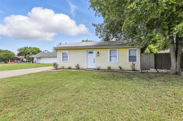 216 N Dobson St, Burleson, TX 76028 - view of front of home featuring a metal roof and concrete driveway