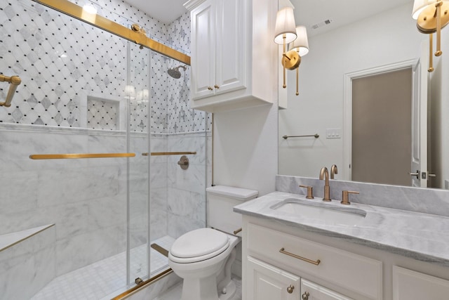 16317 Bidwell Park Dr, Prosper, TX 75078 - full bath featuring vanity and a stall shower