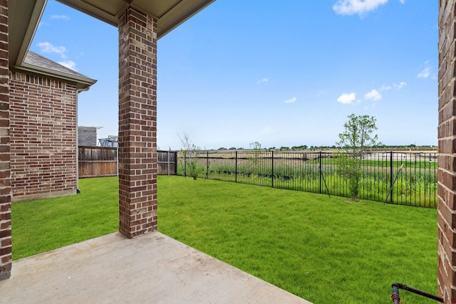 16317 Bidwell Park Dr, Prosper, TX 75078 - fenced backyard featuring a patio area