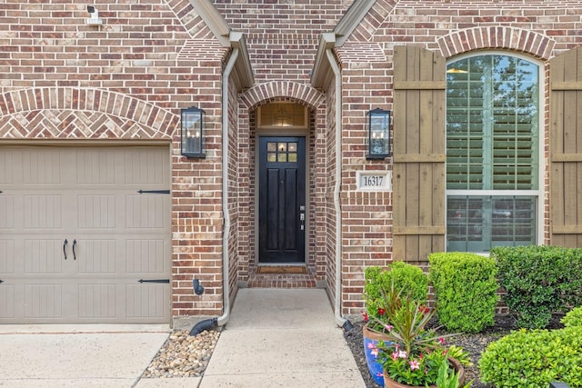 16317 Bidwell Park Dr, Prosper, TX 75078 - property entrance featuring brick siding