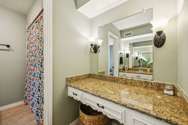 1509 Bar Harbor Dr, Dallas, TX 75232 - full bathroom featuring vanity and tile patterned floors