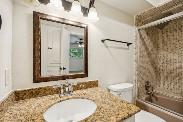 1509 Bar Harbor Dr, Dallas, TX 75232 - full bath featuring vanity and bath / shower combo with glass door