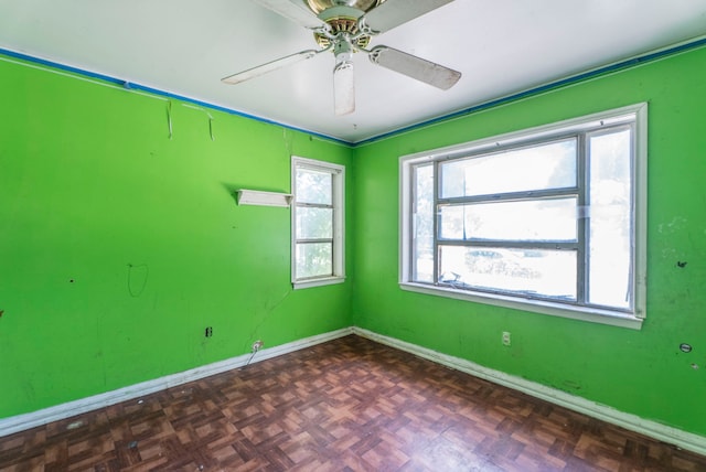 4608 Sandra Lynn Dr, Mesquite, TX 75150 - unfurnished room featuring baseboards and ceiling fan