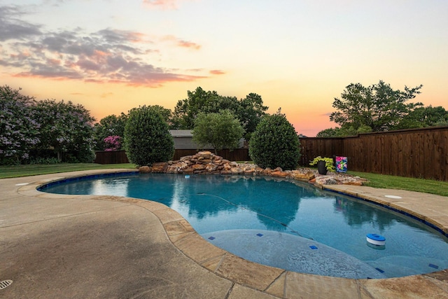 102 Southfork Cir, Pottsboro, TX 75076 - view of swimming pool featuring a fenced backyard and a patio
