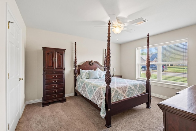 102 Southfork Cir, Pottsboro, TX 75076 - bedroom featuring light colored carpet and ceiling fan