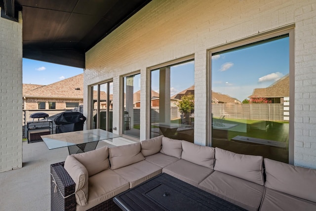 7020 Union Park Blvd E, Little Elm, TX 76227 - view of patio / terrace with outdoor lounge area