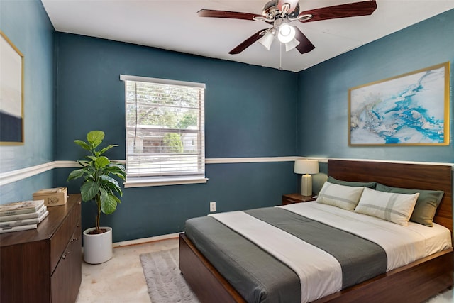 4137 Salem Dr, Garland, TX 75043 - carpeted bedroom with ceiling fan and baseboards