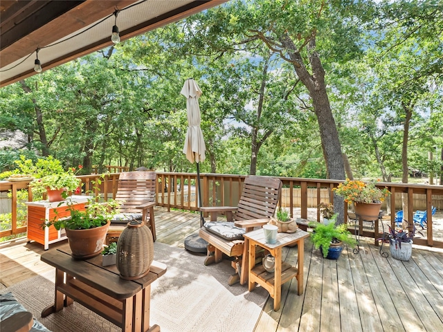 153 Bridlepath Dr, Pottsboro, TX 75076 - deck with view of scattered trees