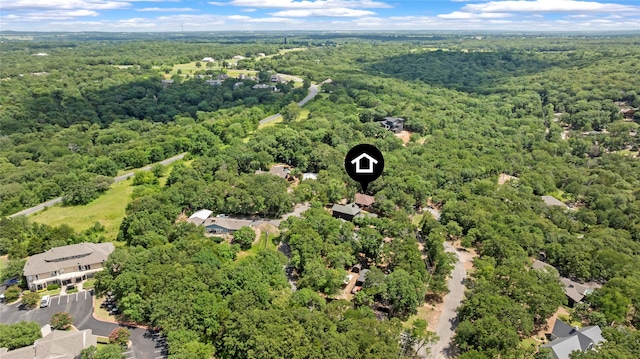 153 Bridlepath Dr, Pottsboro, TX 75076 - drone / aerial view of a heavily wooded area