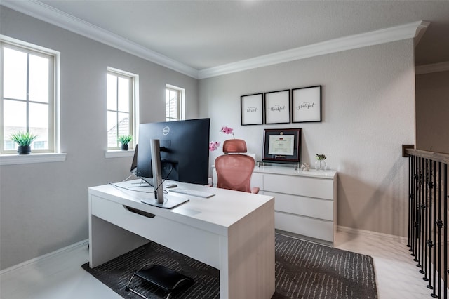 840 Redstem Dr, Prosper, TX 75078 - office space with crown molding and baseboards