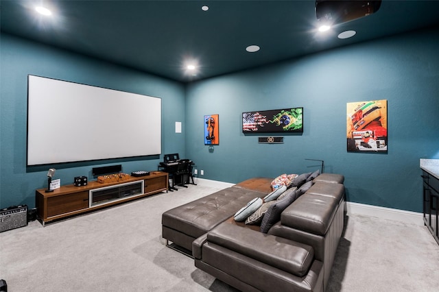 840 Redstem Dr, Prosper, TX 75078 - home theater room with carpet floors and recessed lighting