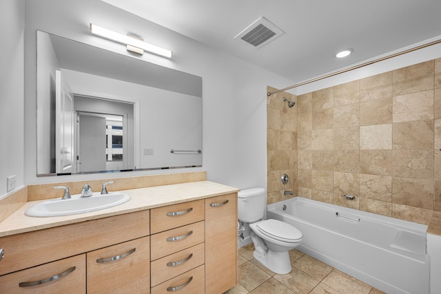1200 Main St Unit 707, Dallas, TX 75202 - full bathroom with vanity, bathtub / shower combination, and tile patterned flooring