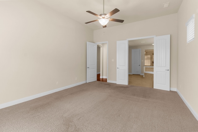 4560 Cheetah Trl, Frisco, TX 75034 - unfurnished bedroom featuring light carpet and ceiling fan