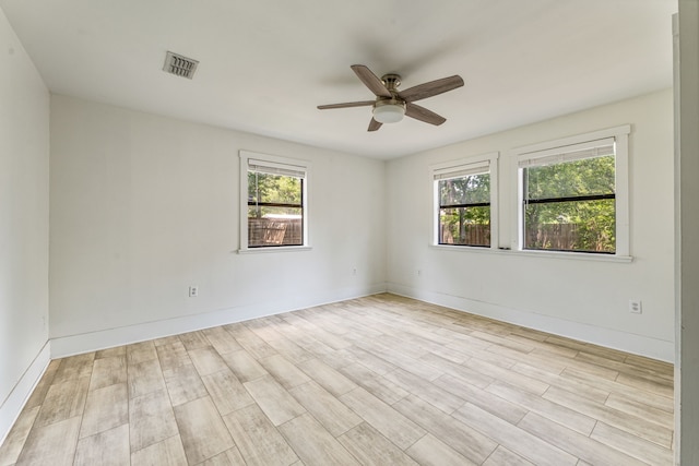 1143 W Jones St, Stephenville, TX 76401 - empty room with a ceiling fan and wood finished floors
