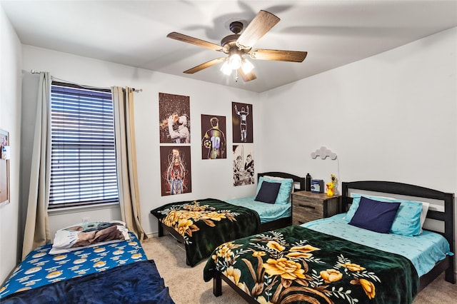 9507 Tallow Berry Dr, Dallas, TX 75249 - carpeted bedroom featuring a ceiling fan