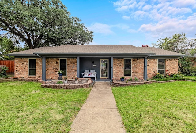 910 Meadowside Cir, Garland, TX 75043 - ranch-style home featuring brick siding and a shingled roof