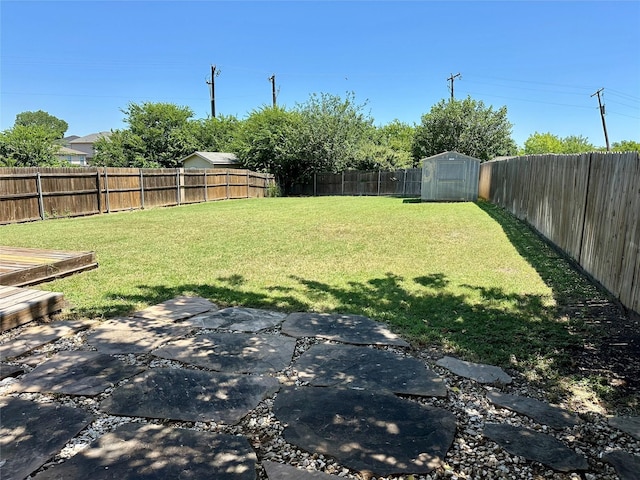 2717 Big Spring Dr, Fort Worth, TX 76120 - fenced backyard featuring a storage unit