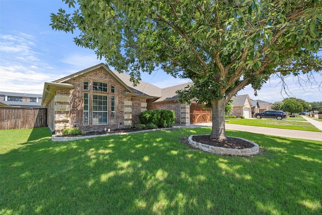 5520 Plata Ln, Benbrook, TX 76126 - view of front of home featuring brick siding and roof with shingles