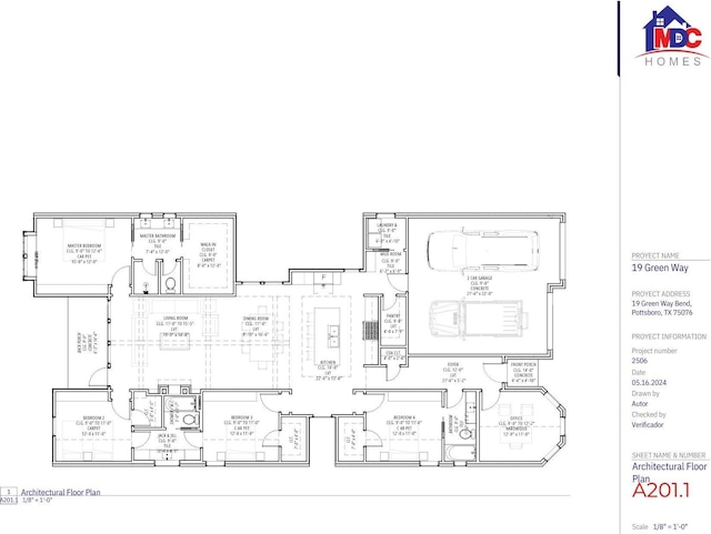 19 Greenway Bnd, Pottsboro, TX 75076 - view of property floor plan