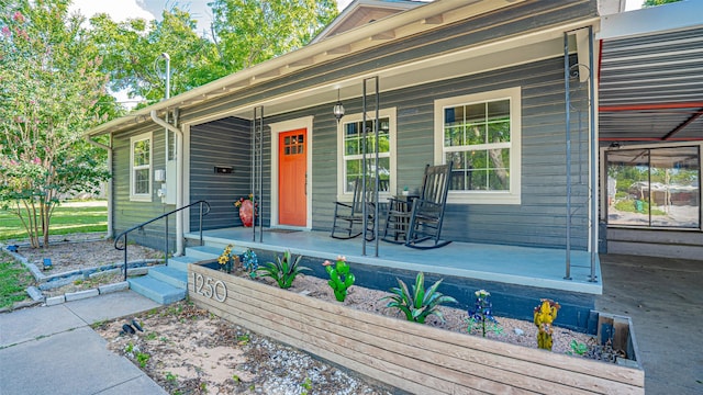 1250 N Isla St, Stephenville, TX 76401 - doorway to property featuring covered porch