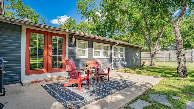 1250 N Isla St, Stephenville, TX 76401 - view of patio / terrace featuring french doors