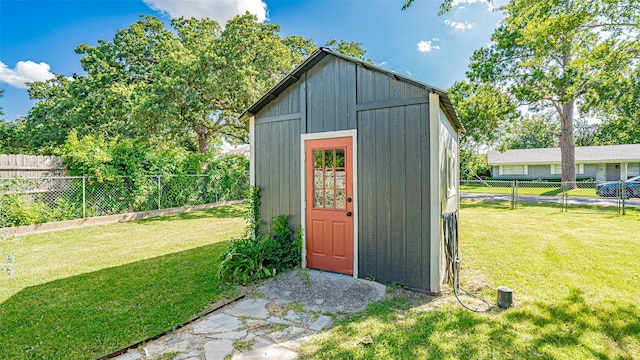 1250 N Isla St, Stephenville, TX 76401 - view of shed featuring a fenced backyard