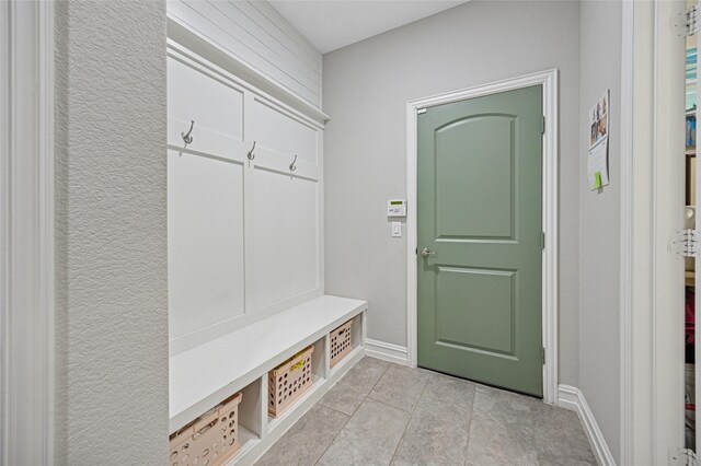 933 Basket Willow Ter, Fort Worth, TX 76052 - mudroom with baseboards and light tile patterned flooring
